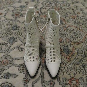 elita woven cap toe bootie